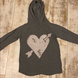 Gray hoodie/mudd/size 14 kids